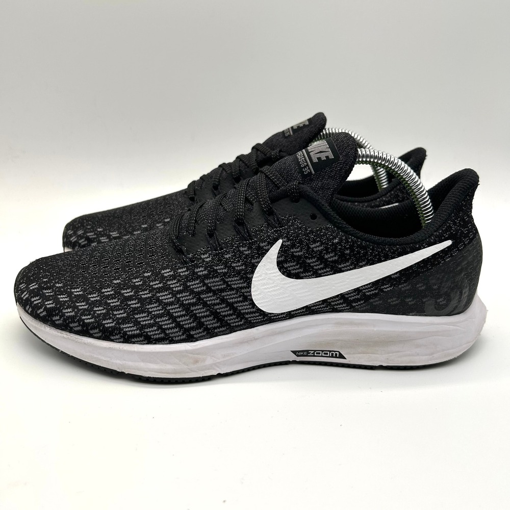 Nike Air Zoom Pegasus 35 Shoes Womens 10 Black Running Sneakers Mesh Sporty